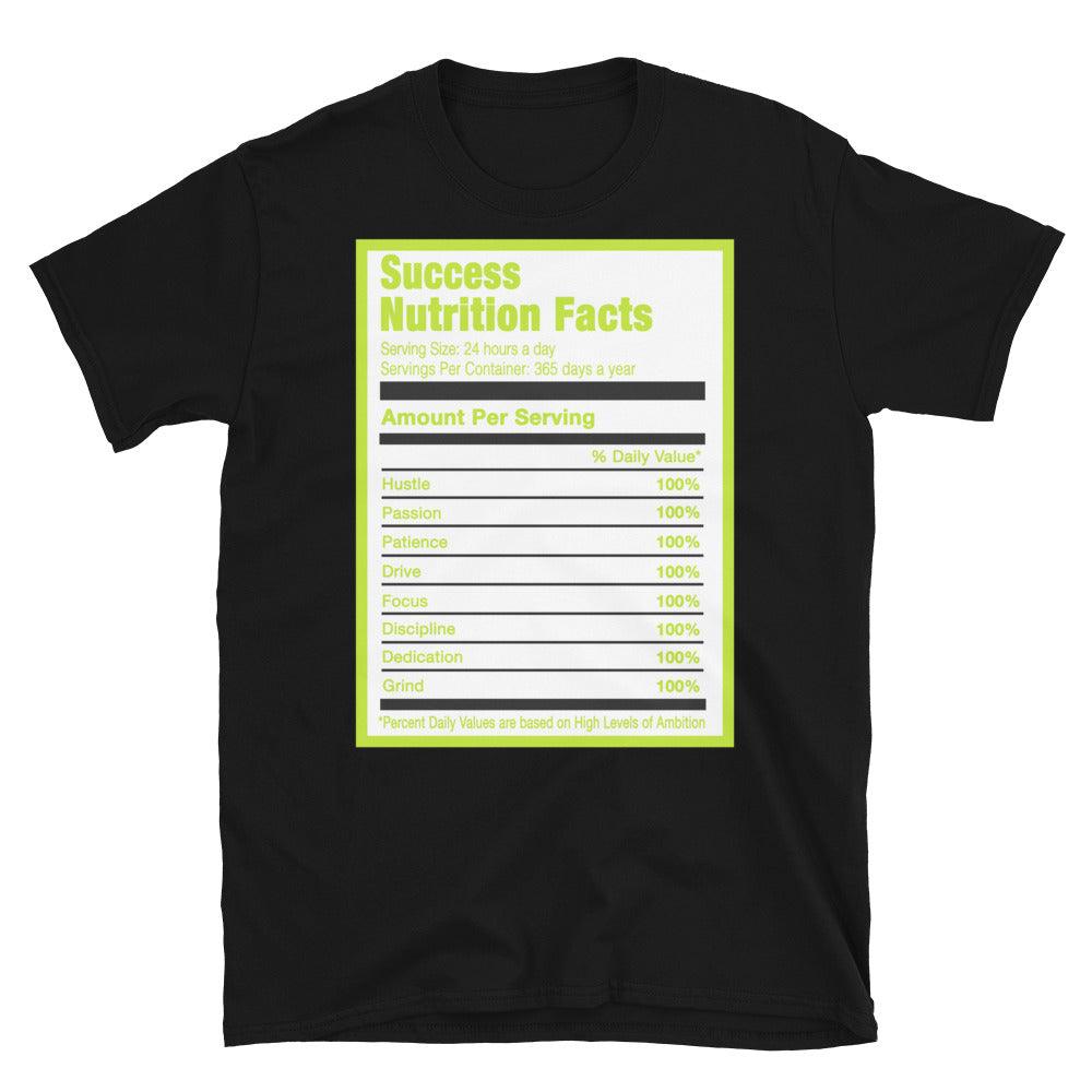 Black Success Nutrition Facts Shirt AJ 1 High OG Visionaire photo