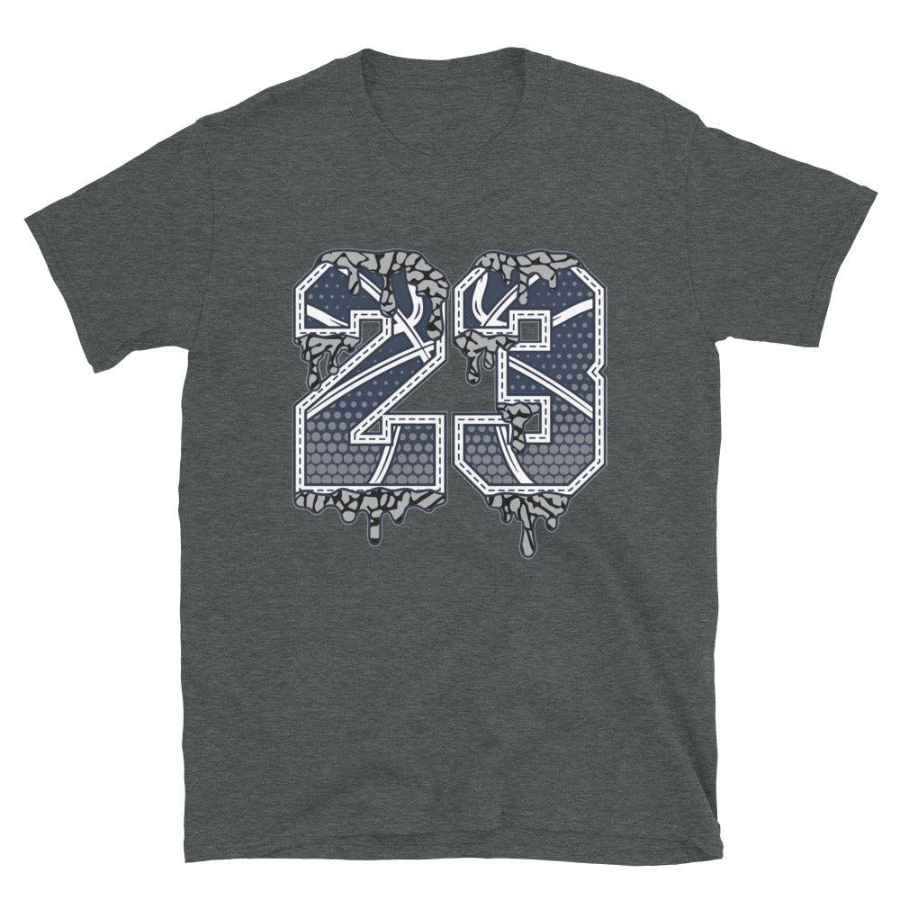 Heather Grey 23 Ball Shirt AJ 3 Midnight Navy photo