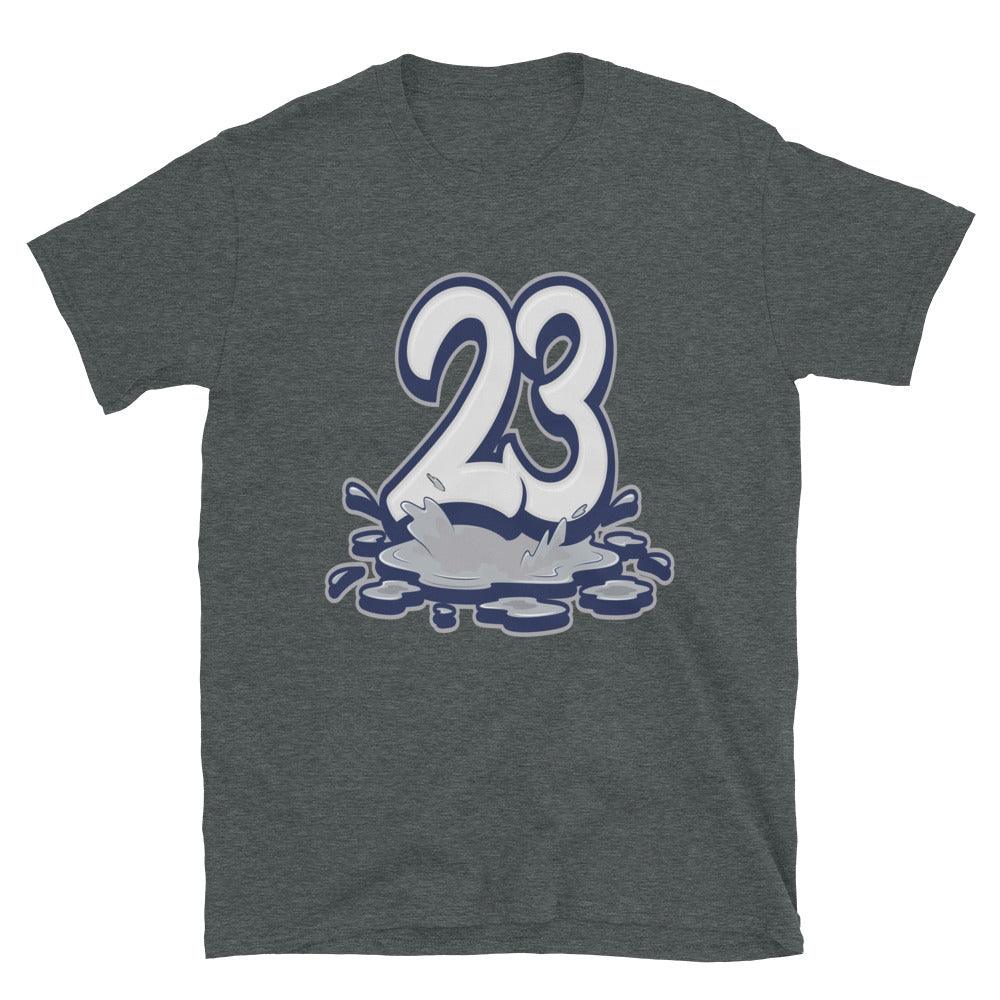 Heather Grey 23 Melting Shirt AJ 3 Midnight Navy photo
