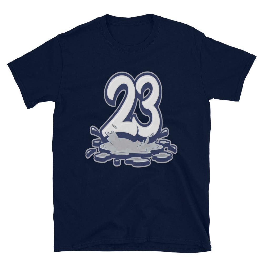 Blue 23 Melting Shirt AJ 3 Midnight Navy photo