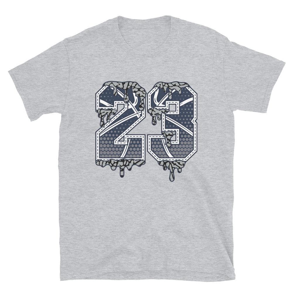 Gray 23 Ball Shirt AJ 3 Midnight Navy photo