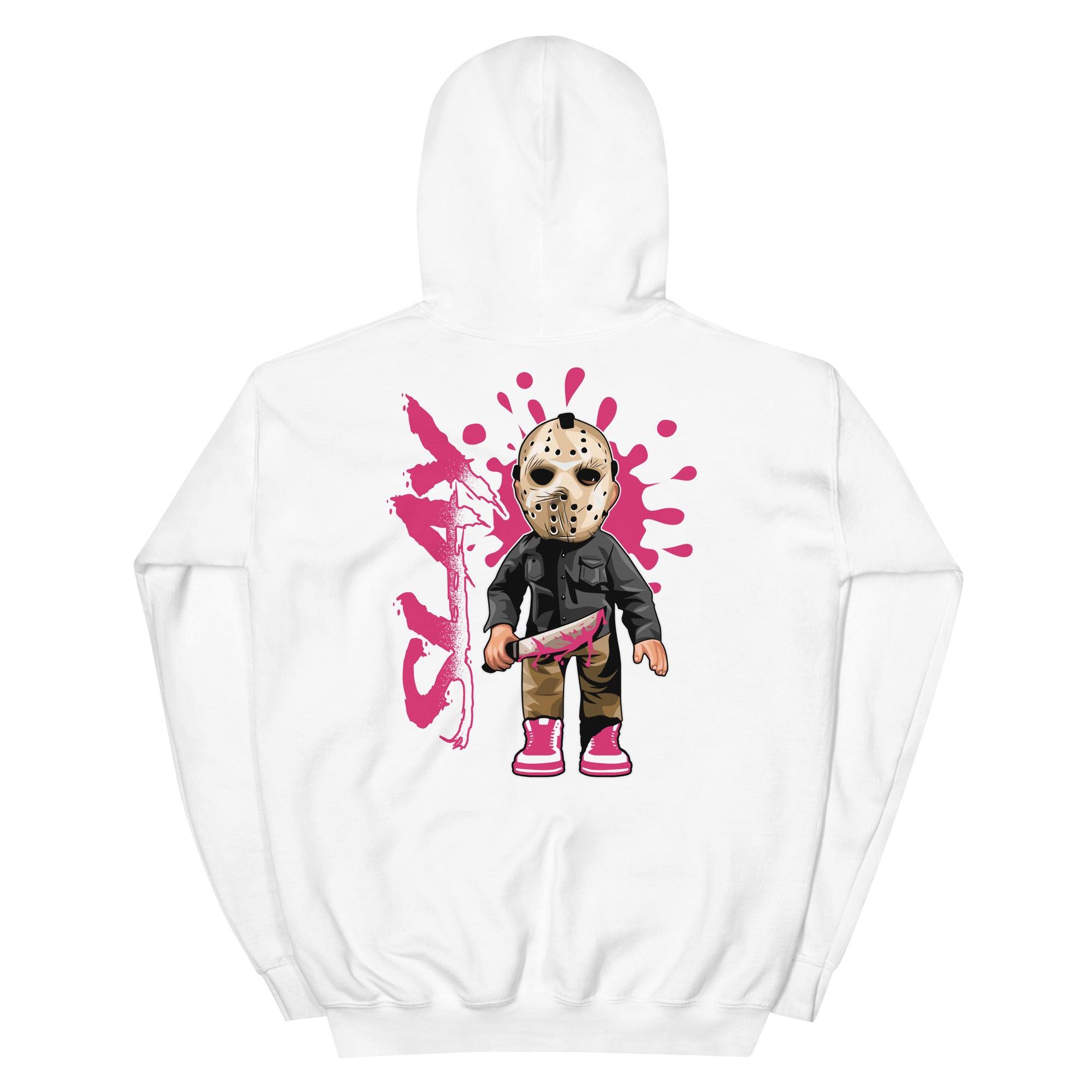 White Friday the 13th Hoodie Nike Dunk High Pink Prime photo 