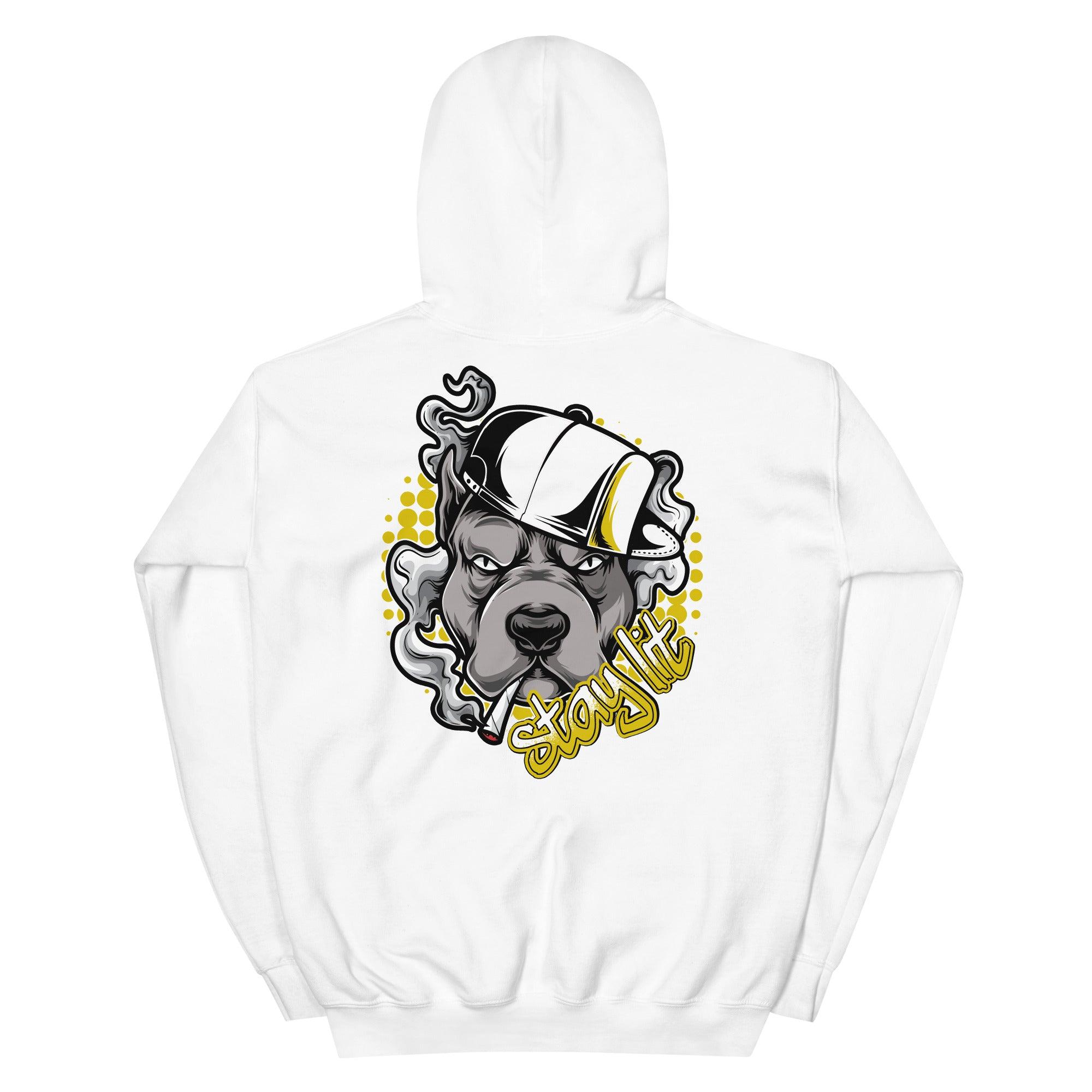 White Stay Lit Hoodie Air Jordan 4 Retro Lightning photo