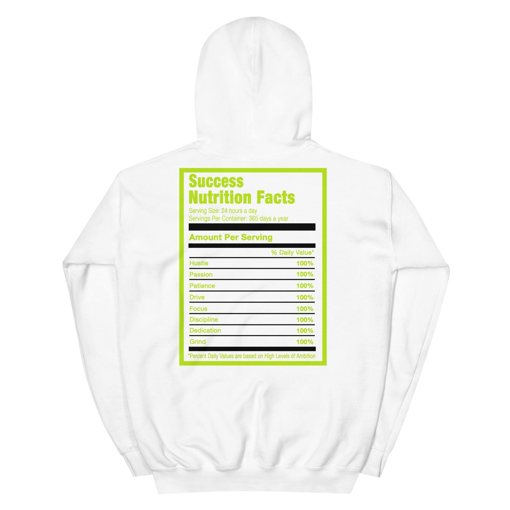 White Success Nutrition Hoodie AJ 1 High OG Visionaire photo
